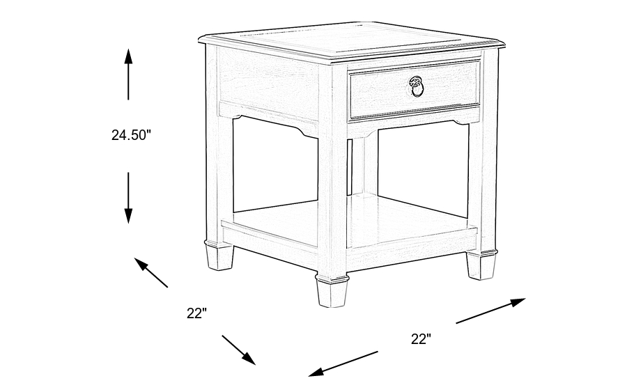 Dimension Image. Please refer to the Dimension Tab on this page for dimension details.