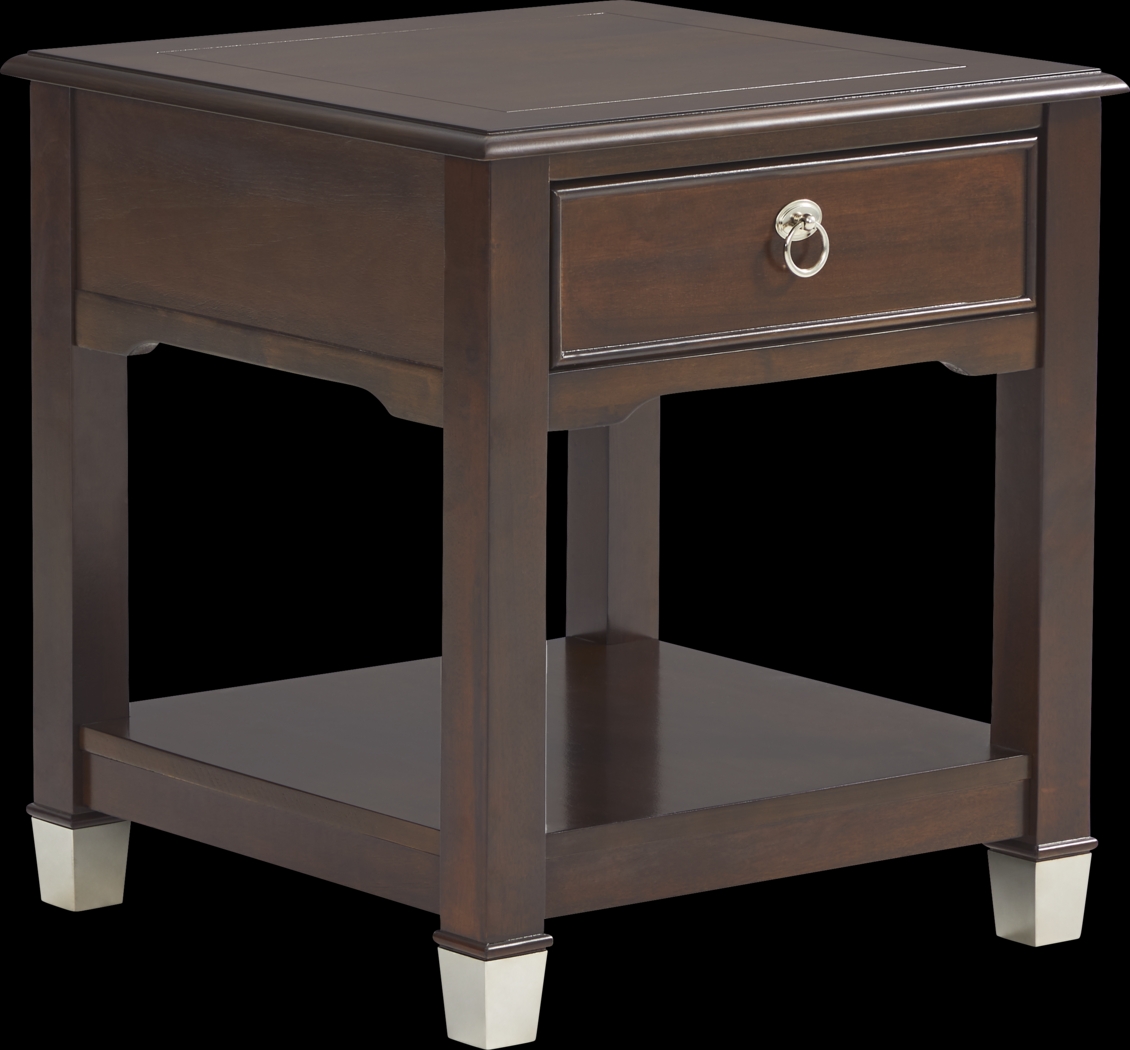 Elshan Walnut End Table - Thumbnail - Image 1