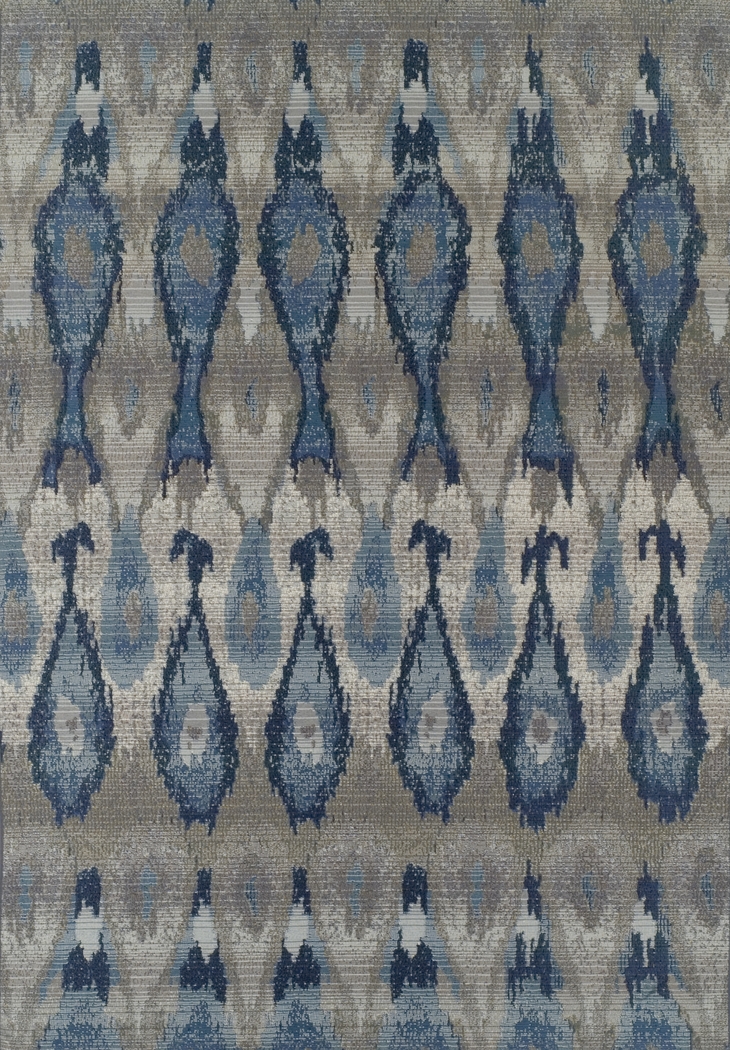 Elsmere Blue 5'1 x 7' Indoor/Outdoor Rug - Thumbnail - Image 1