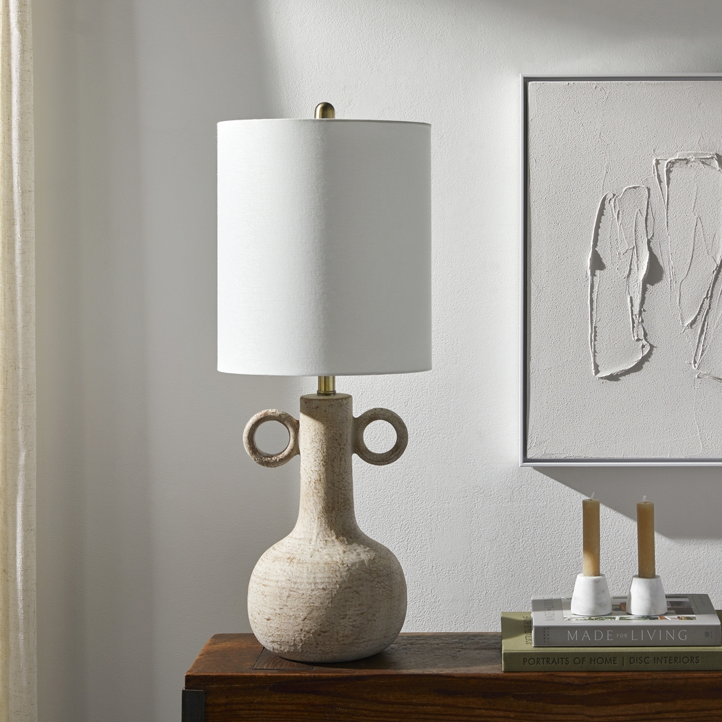 Elsmore Club Beige Lamp - Thumbnail - Image 2