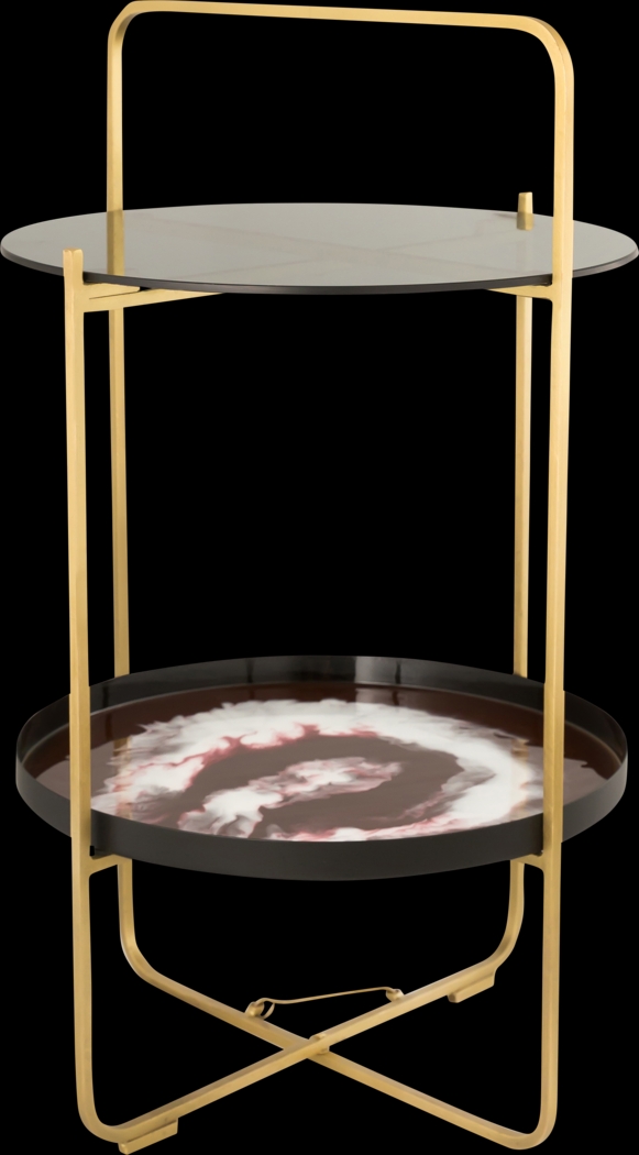 Elstella Purple Accent Table - Thumbnail - Image 4