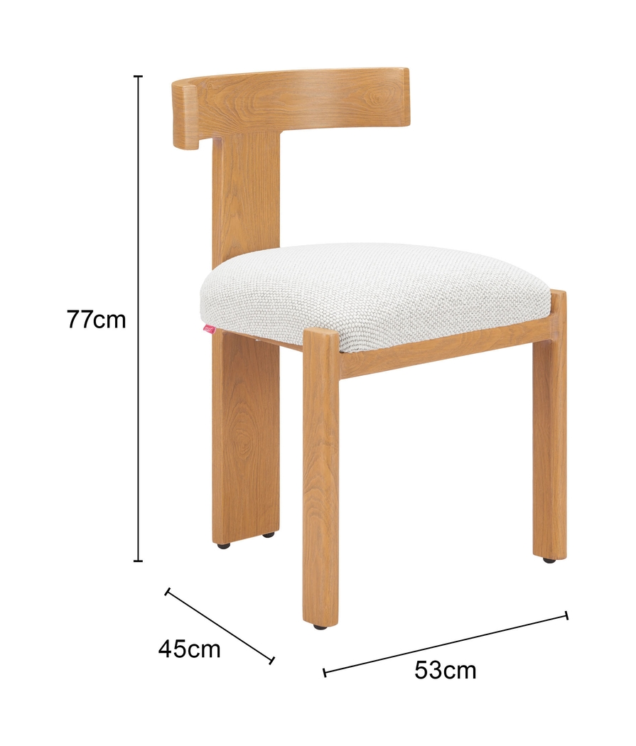 Eludora Natural Dining Chair - Thumbnail - Image 3