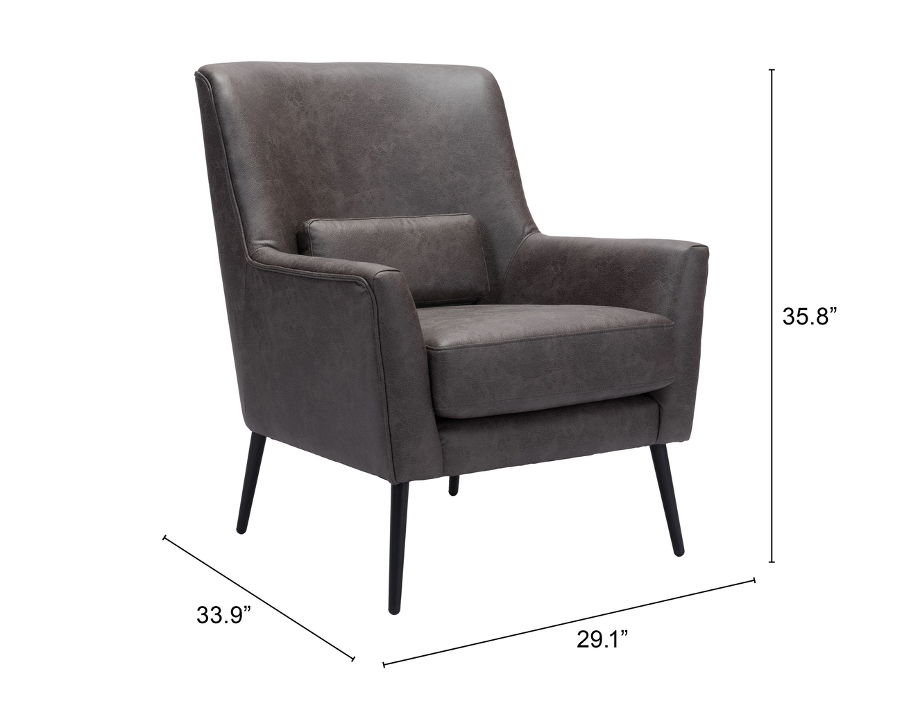 Eluesis Black Accent Chair - Thumbnail - Image 10