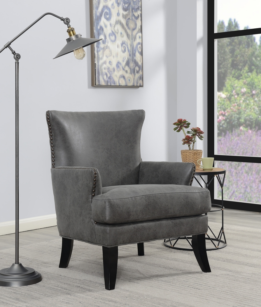 Elvedon Charcoal Accent Chair - Thumbnail - Image 6