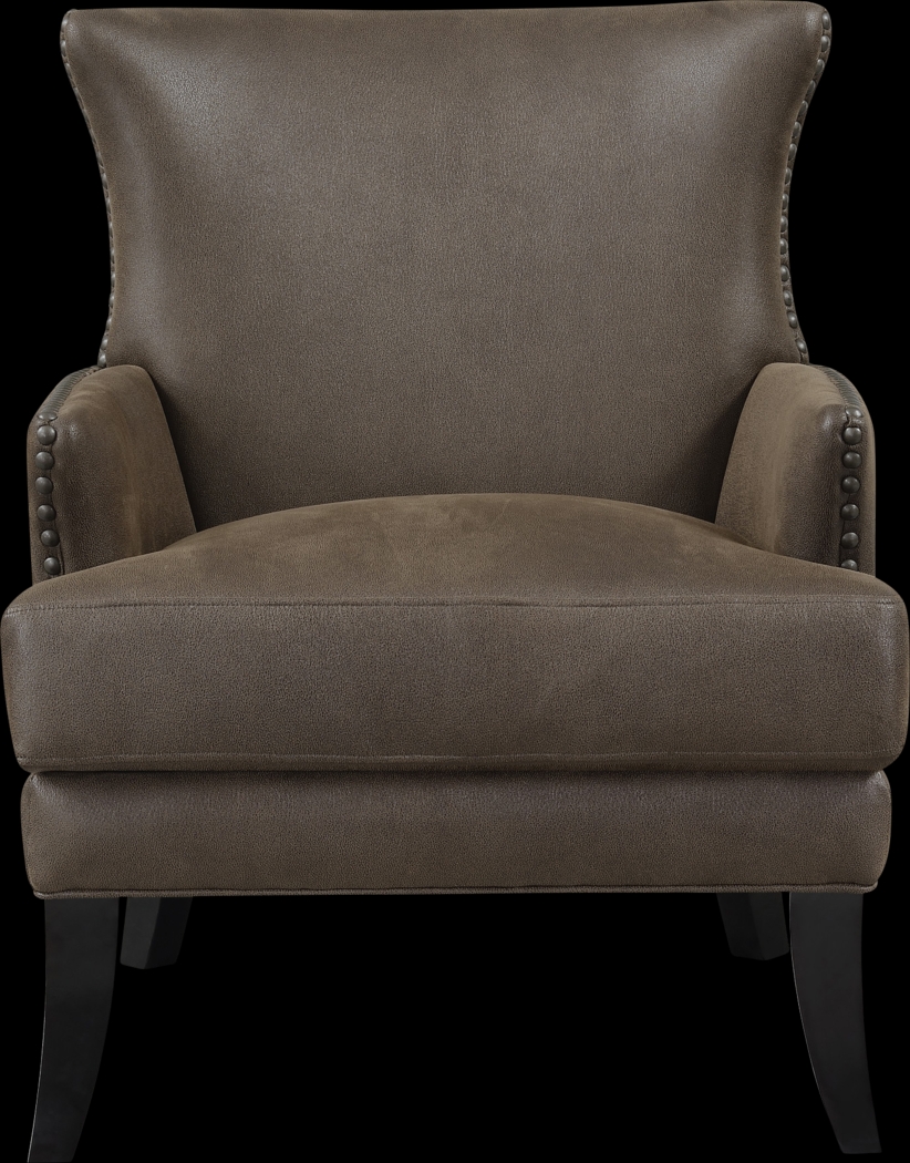 Elvedon Dark Brown Accent Chair - Thumbnail - Image 2