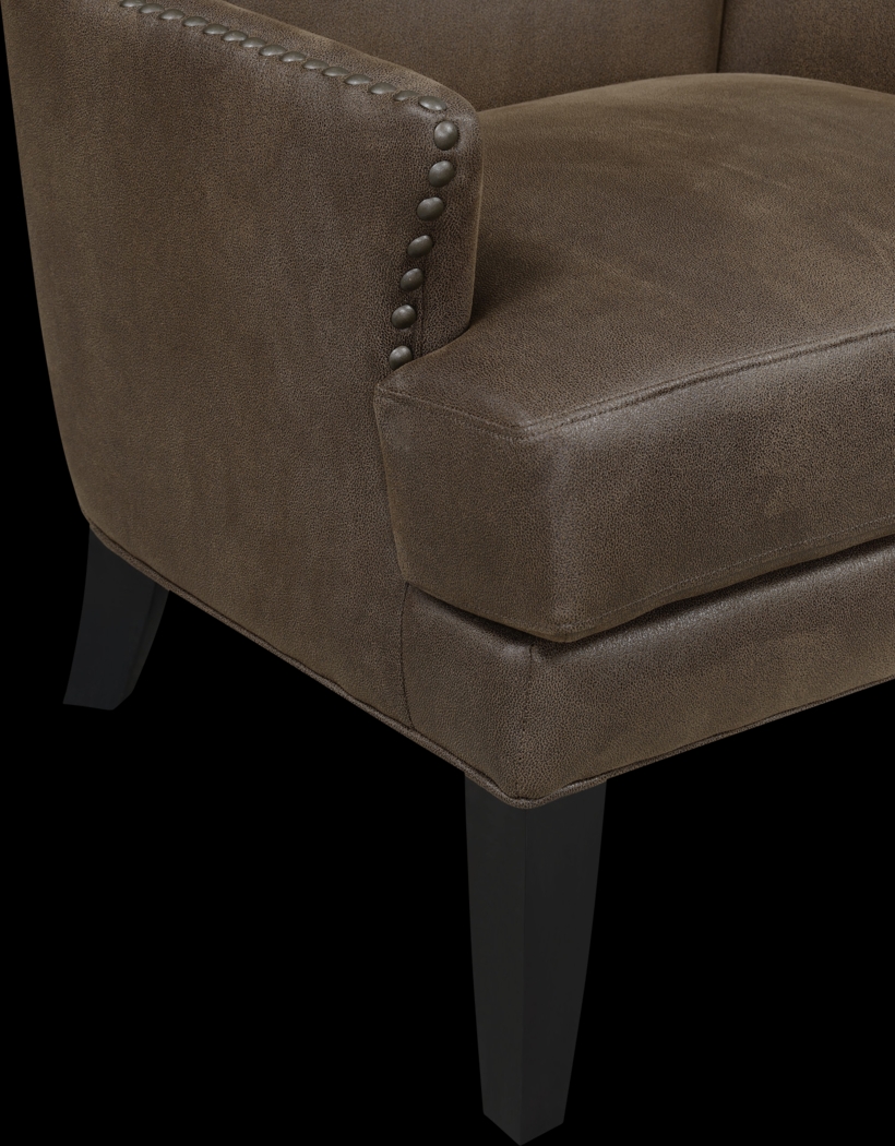 Elvedon Dark Brown Accent Chair - Thumbnail - Image 5