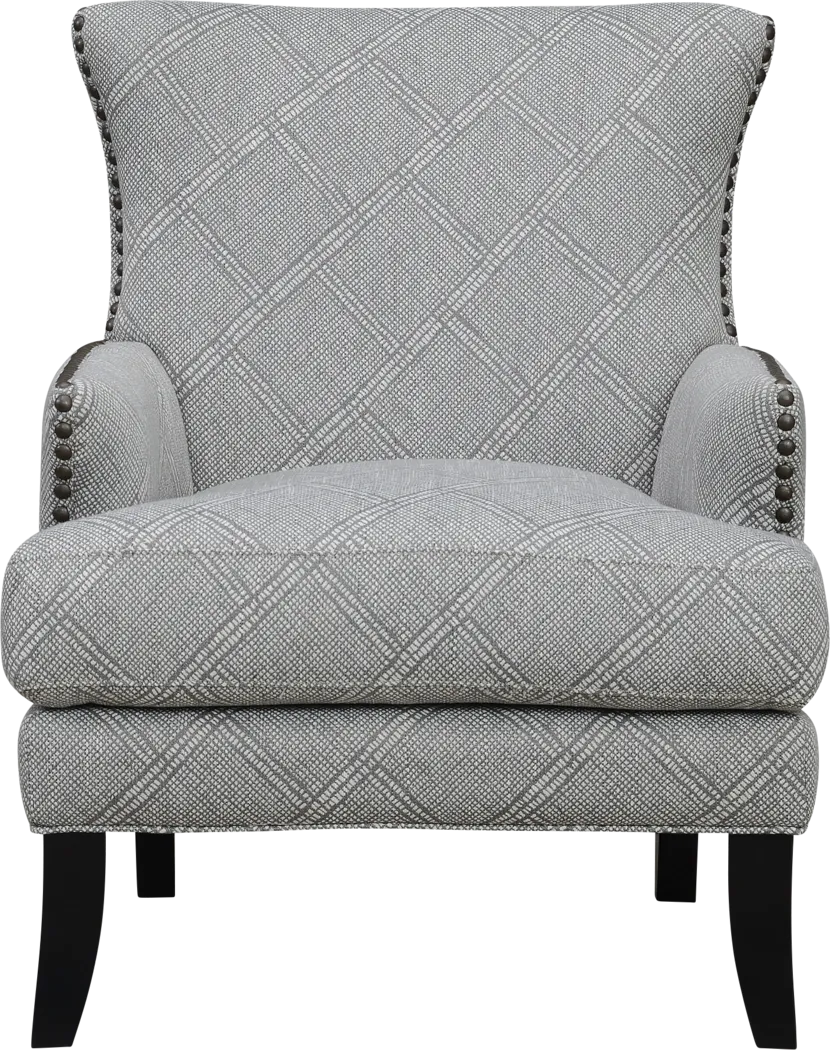 Elvedon Light Gray Accent Chair - Thumbnail - Image 2
