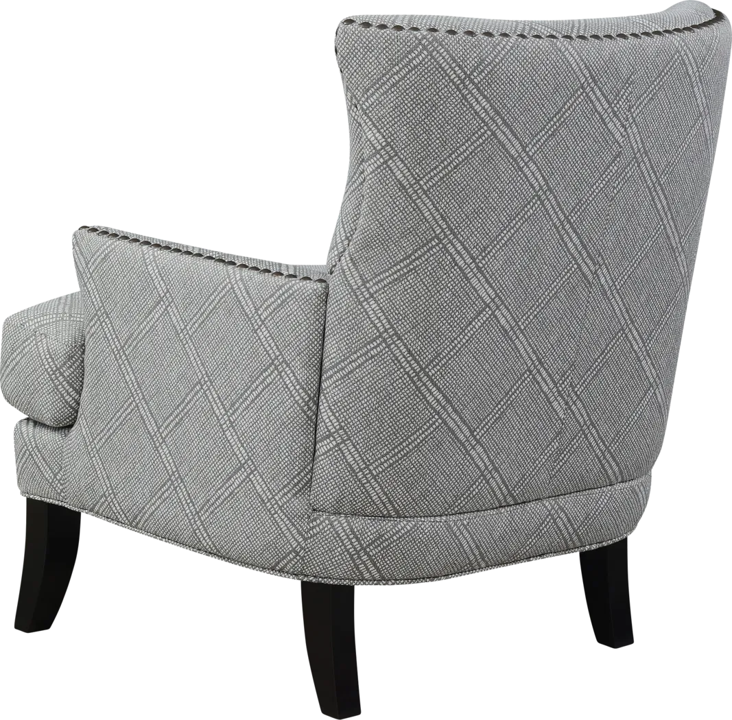 Elvedon Light Gray Accent Chair - Thumbnail - Image 3