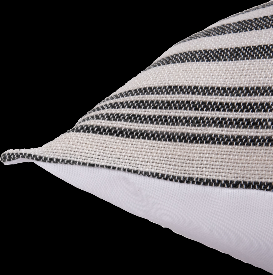 Elvi Gray Indoor/Outdoor Accent Pillow - Thumbnail - Image 2