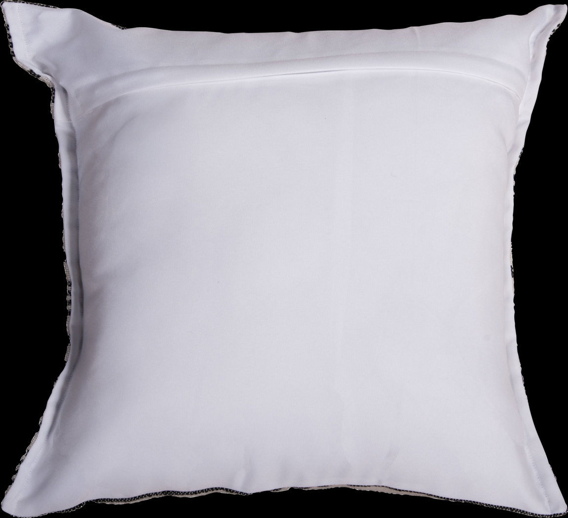 Elvi Gray Indoor/Outdoor Accent Pillow - Thumbnail - Image 6