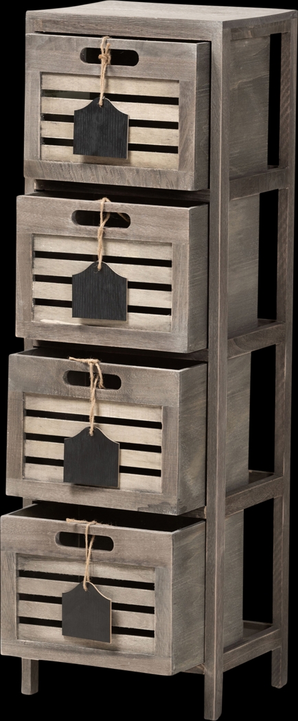 Elvol Gray Small Accent Cabinet - Thumbnail - Image 2