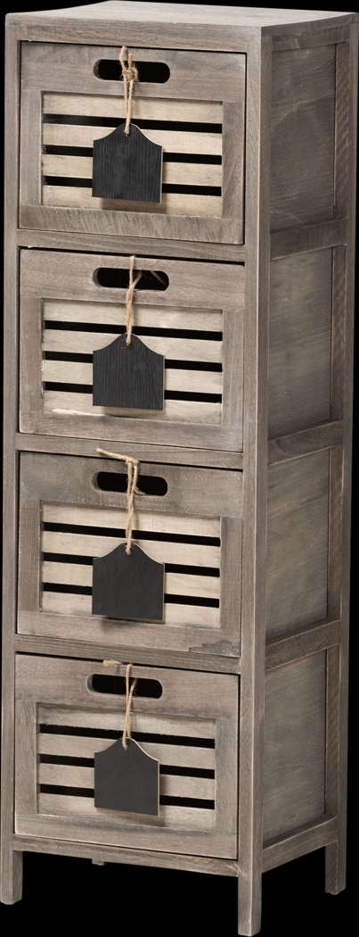Elvol Gray Small Accent Cabinet - Thumbnail - Image 1