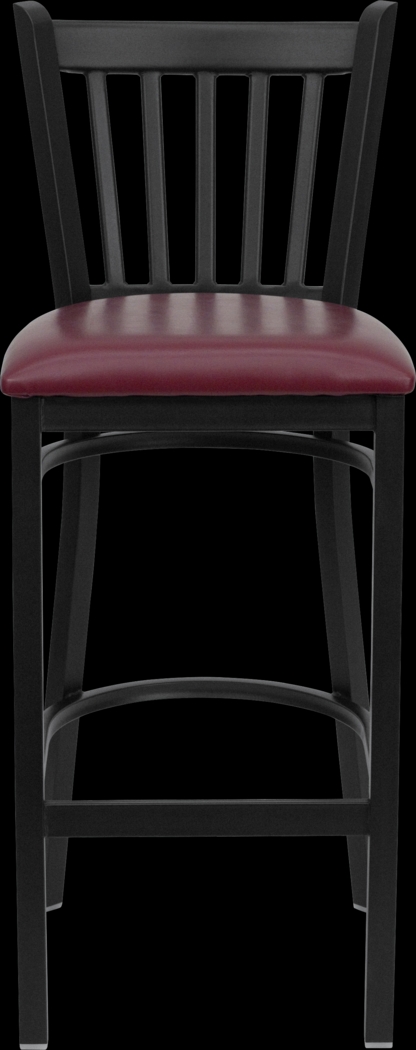 Elwood Burgundy Barstool - Thumbnail - Image 2