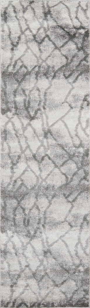 Elynor Gray 2'3 x 7'6 Runner Rug - Thumbnail - Image 1