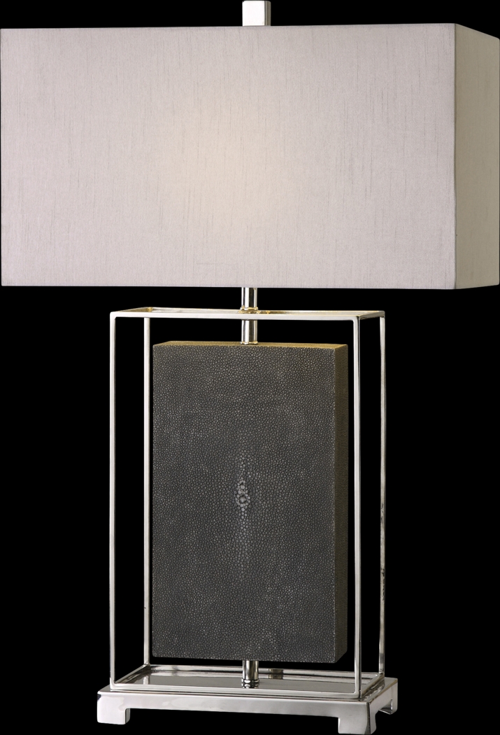 Elyse Lane Gray Lamp - Thumbnail - Image 1