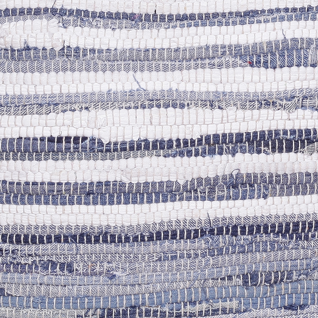 Elzebe Navy/White Pouf - Thumbnail - Image 5