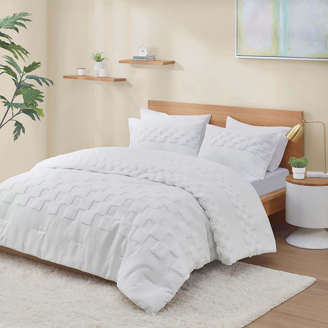 Elzid Off-White King Comforter Set - Thumbnail - Image 3