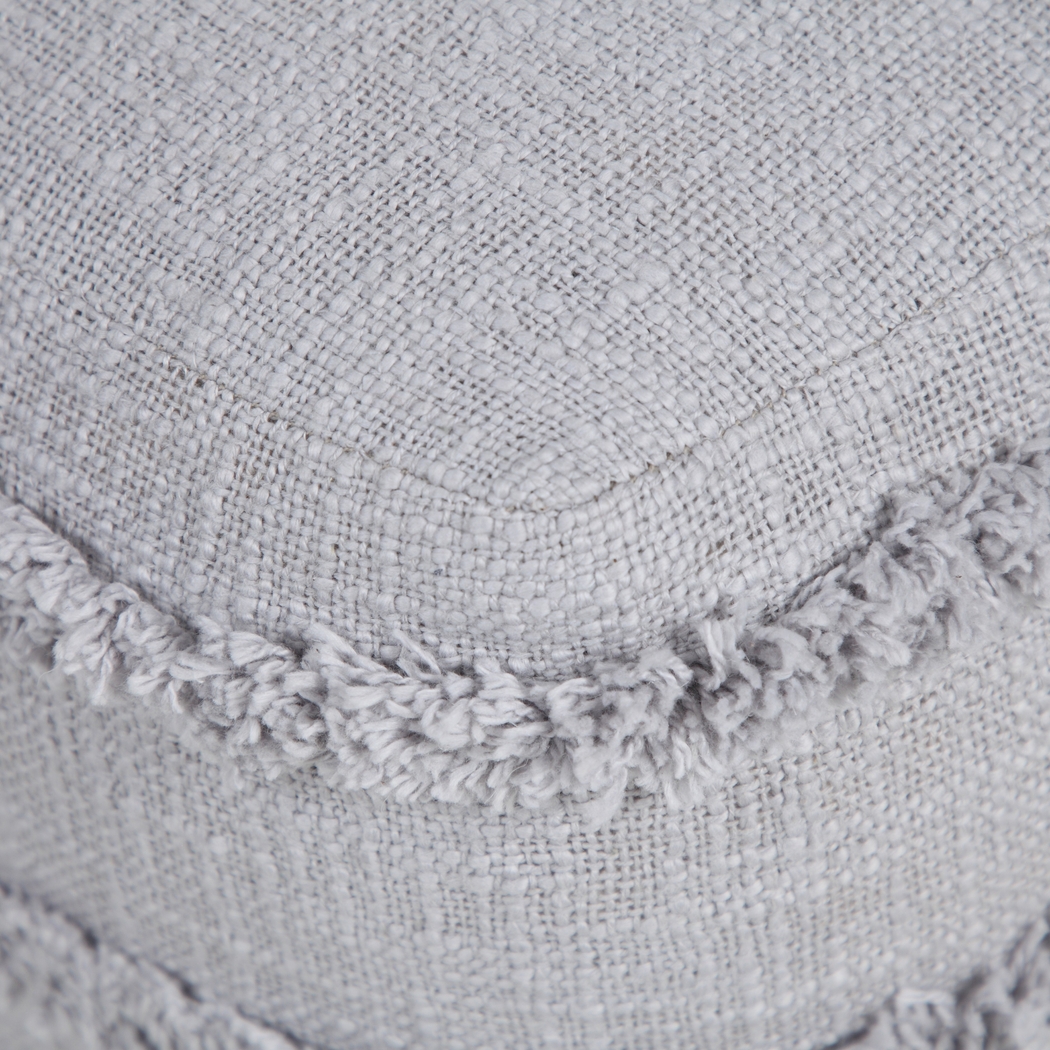 Elzieno II Gray Pouf - Thumbnail - Image 9