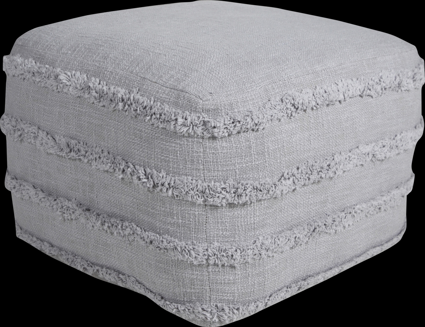 Elzieno II Gray Pouf - Thumbnail - Image 1