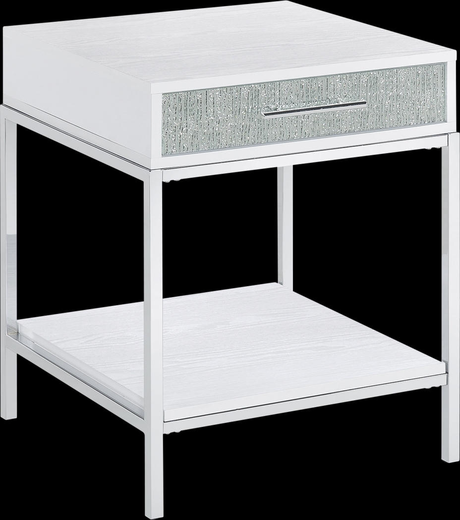Emahlea White End Table - Thumbnail - Image 1