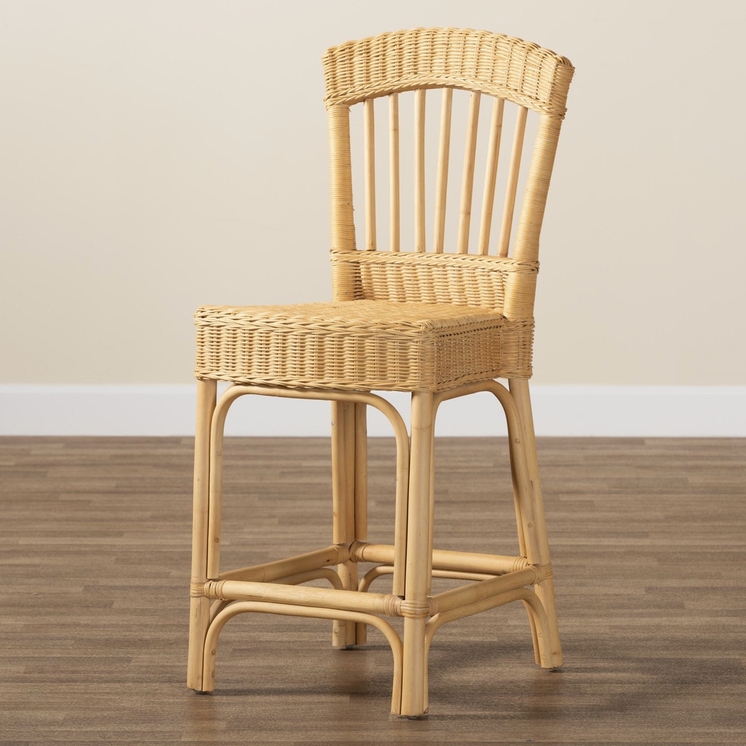Emalene Natural Counter Stool - Thumbnail - Image 3
