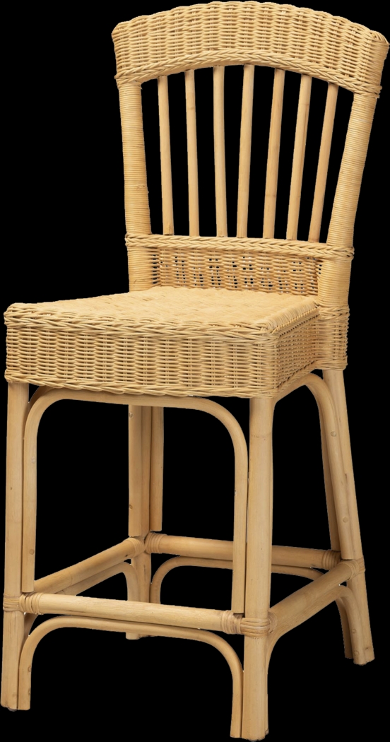 Emalene Natural Counter Stool - Thumbnail - Image 1