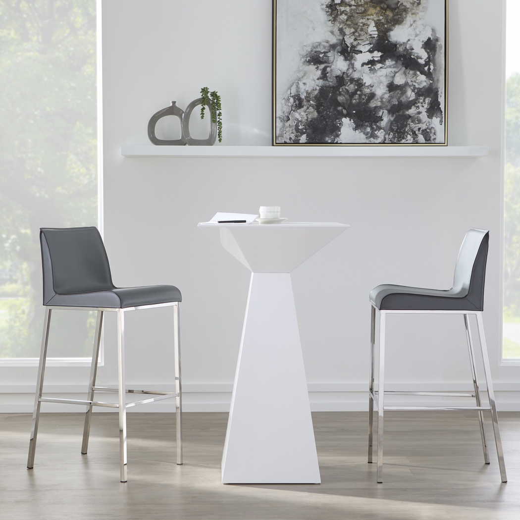 Embdy Gray Barstool, Set of 2 - Thumbnail - Image 2