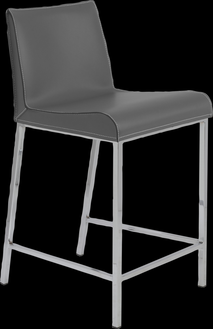 Embdy Gray Counter Stool, Set of 2 - Thumbnail - Image 4