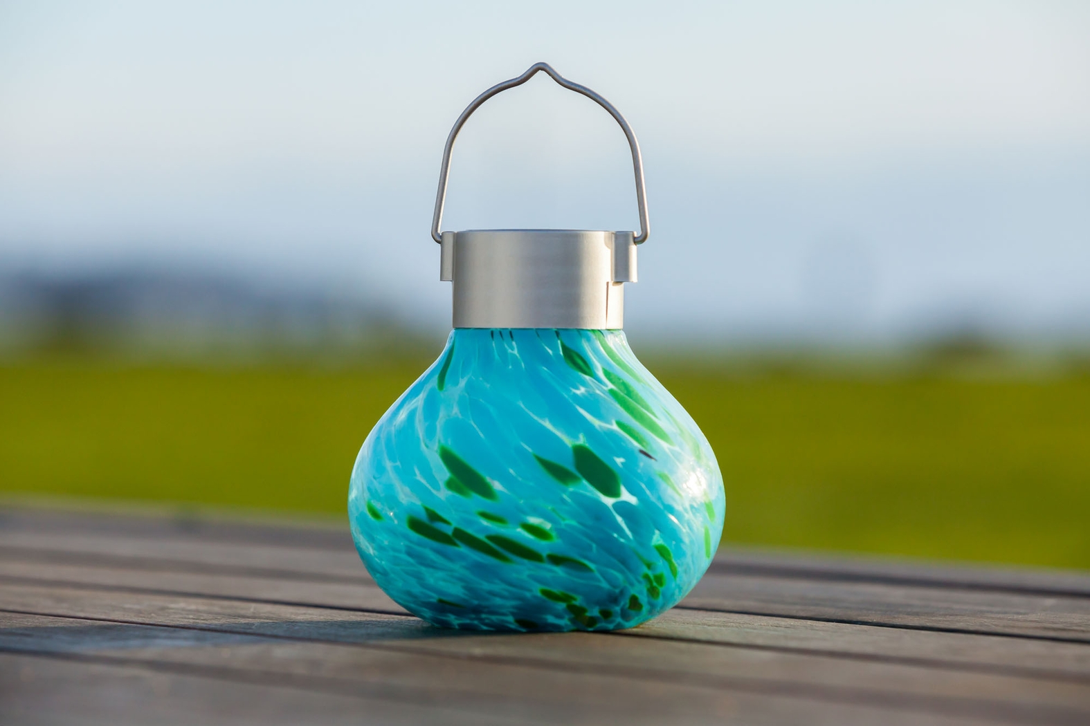 Emberley Mint Outdoor Solar Lantern - Thumbnail - Image 3
