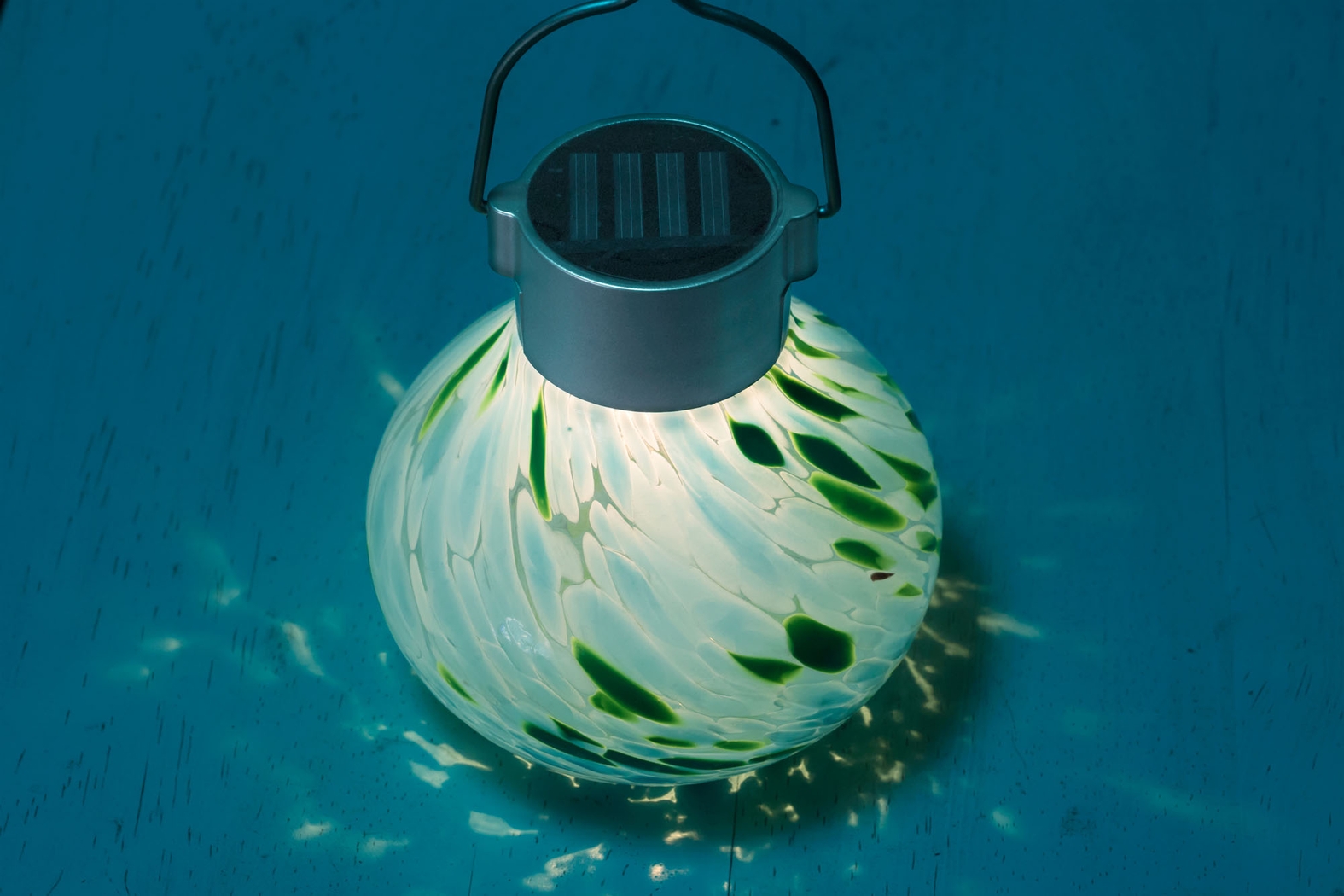 Emberley Mint Outdoor Solar Lantern - Thumbnail - Image 6