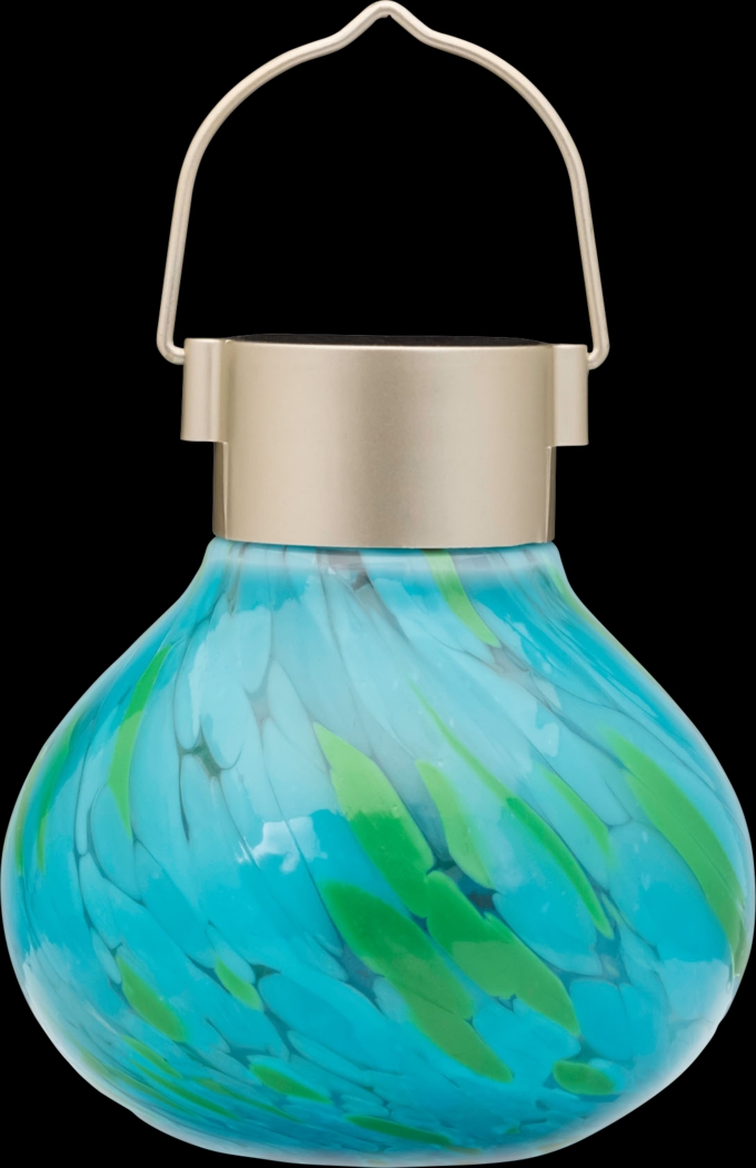 Emberley Mint Outdoor Solar Lantern - Thumbnail - Image 1