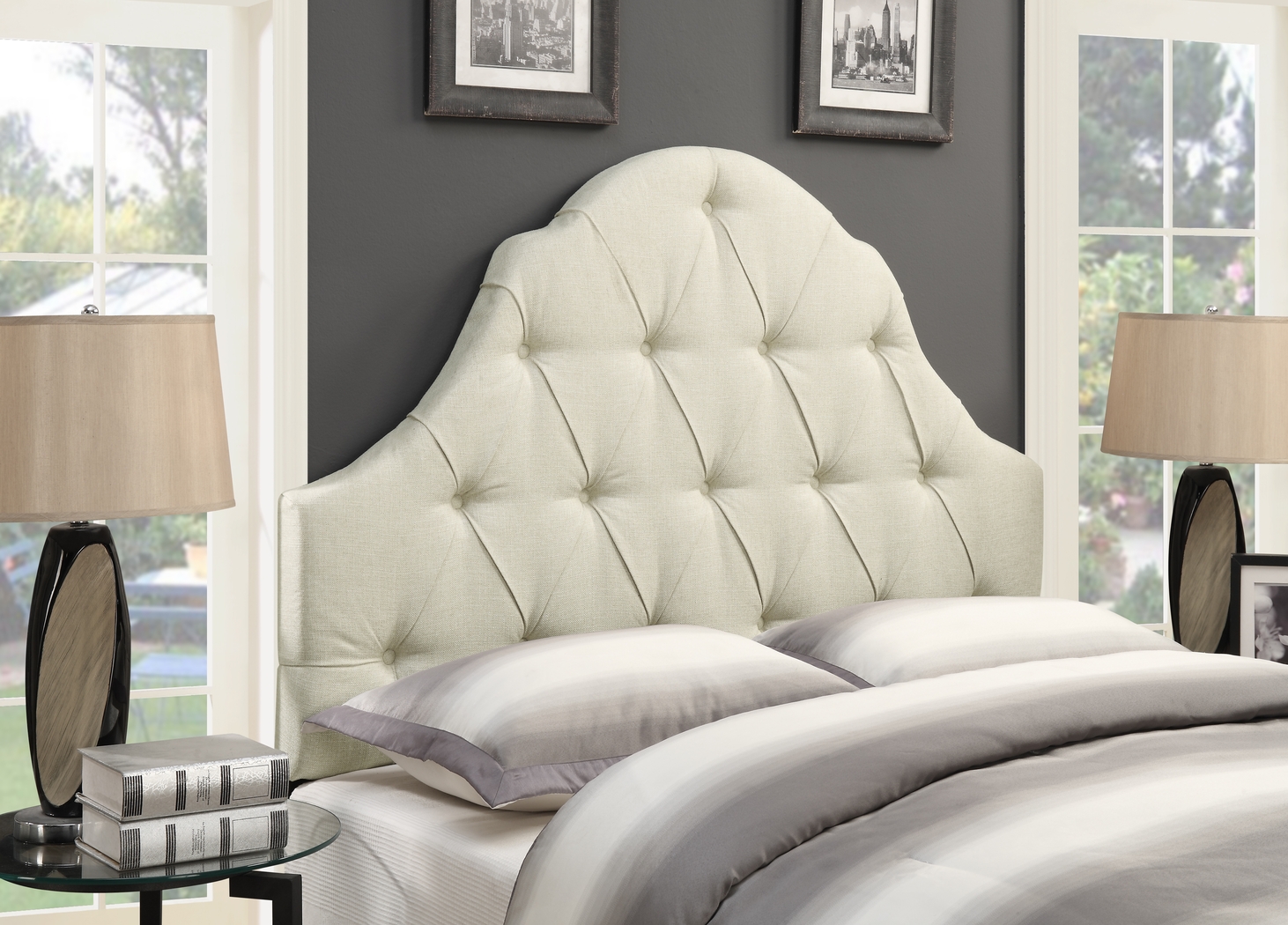 Emberson Beige King/California King Headboard - Thumbnail - Image 6