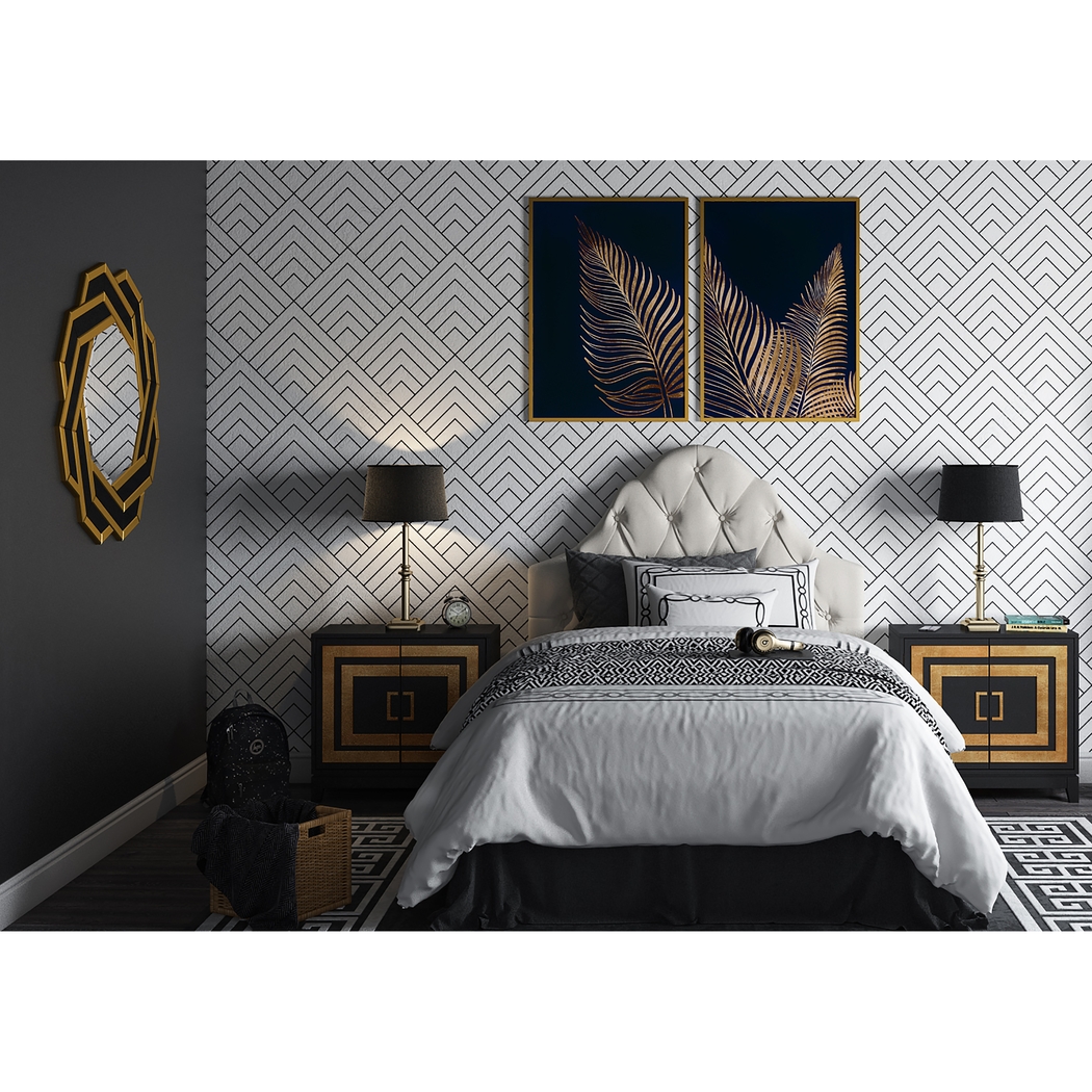Emberson White Full/Queen Headboard - Thumbnail - Image 7