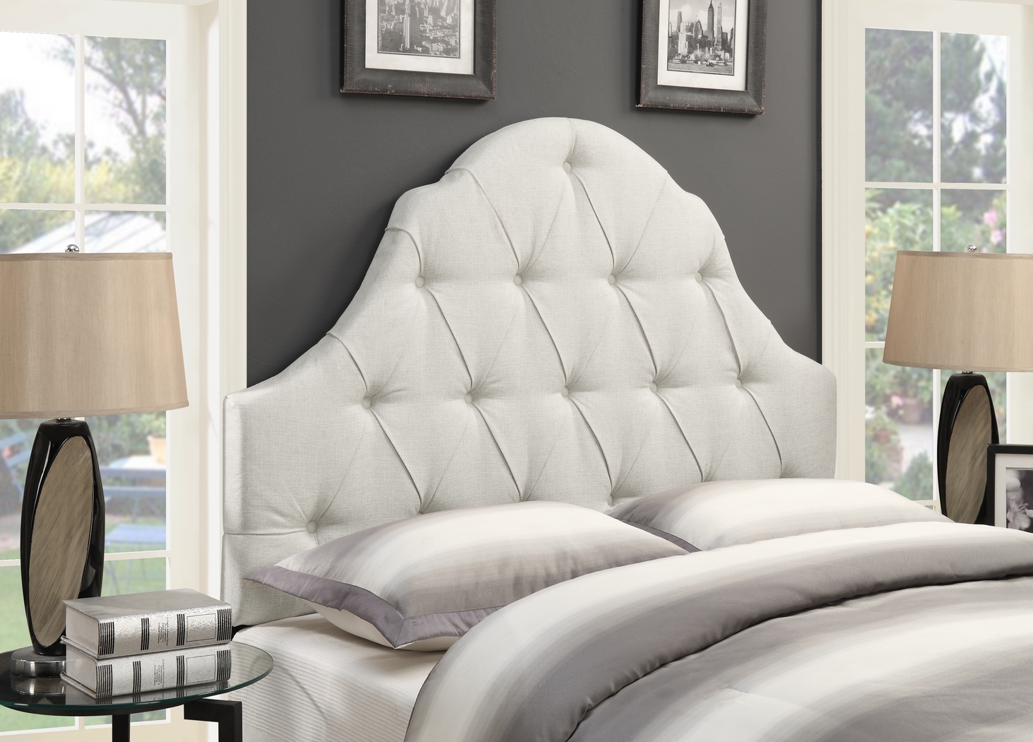 Emberson White King/California King Headboard - Thumbnail - Image 6
