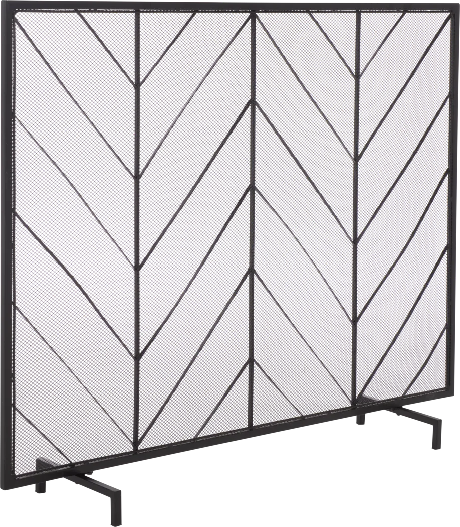 Emboro Black Fireplace Screen - Image 4