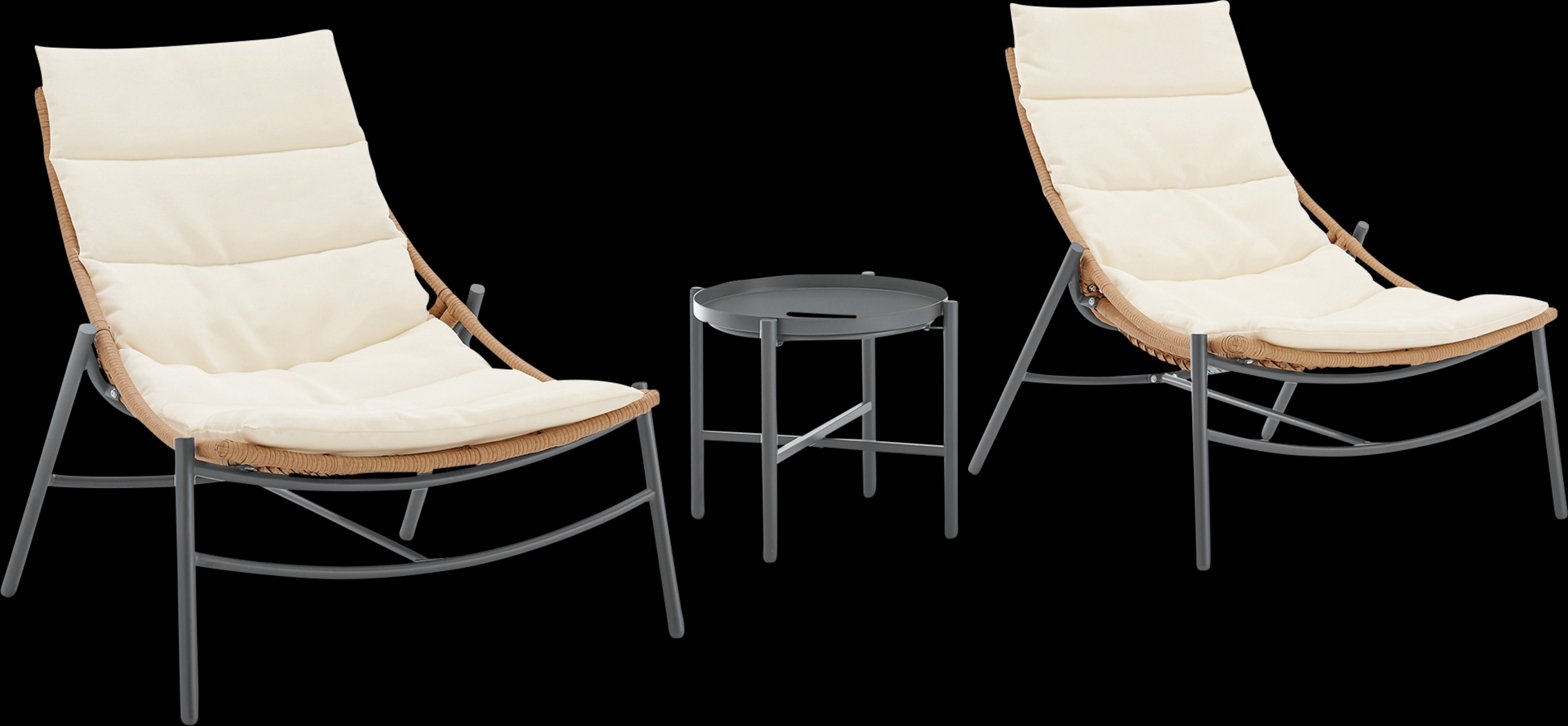 Embreeville Cream 3 Pc Chat Set - Thumbnail - Image 3