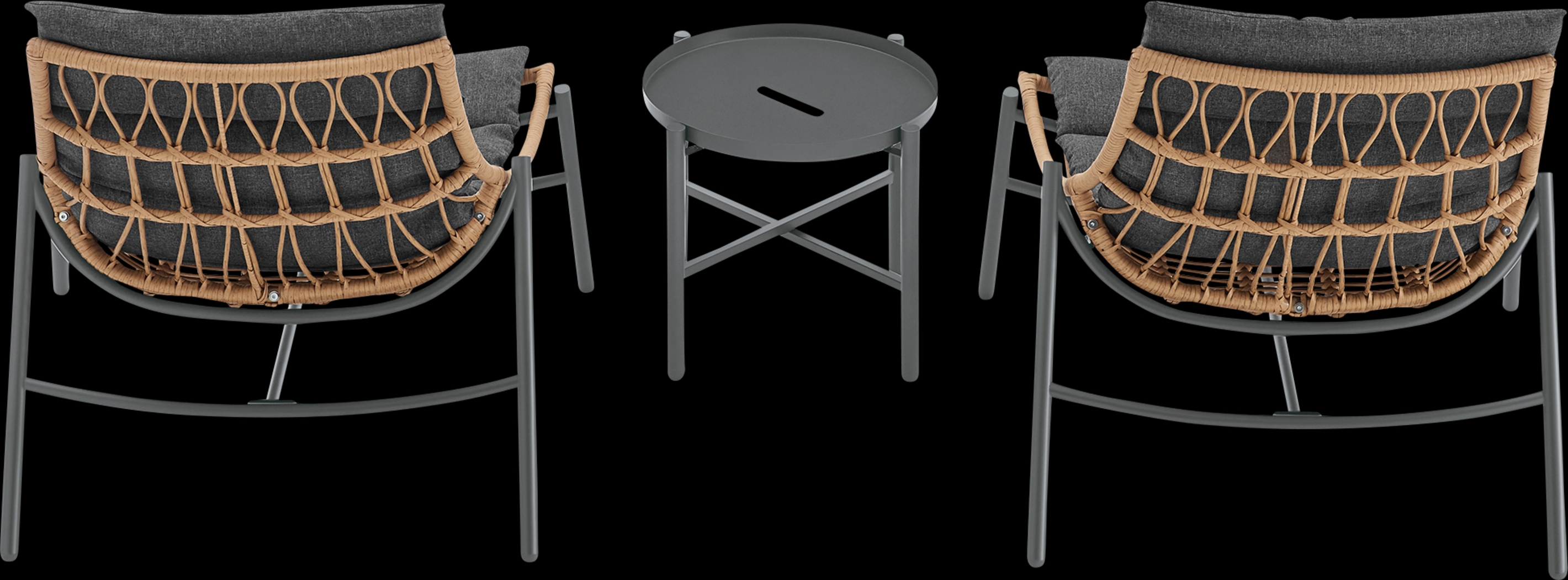 Embreeville Gray 3 Pc Chat Set - Thumbnail - Image 4