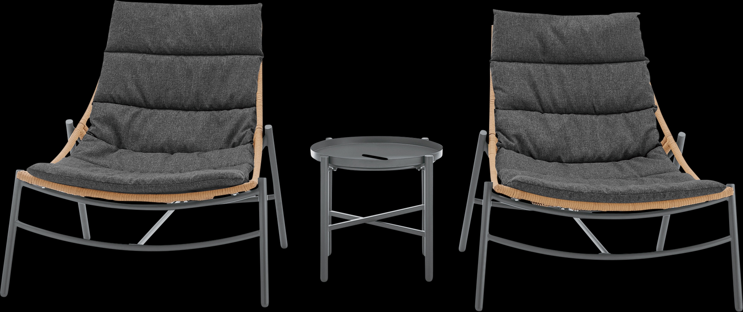 Embreeville Gray 3 Pc Chat Set - Thumbnail - Image 1