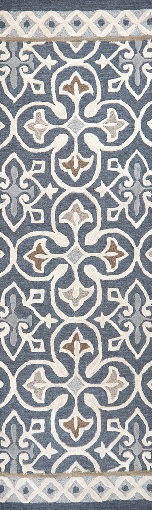 Embry Blue 2'6 x 8' Runner Rug - Thumbnail - Image 1