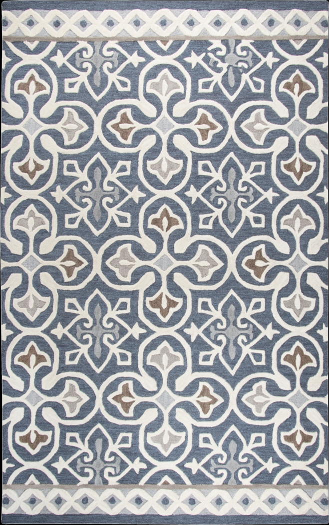 Embry Blue 5' x 8' Rug - Thumbnail - Image 1
