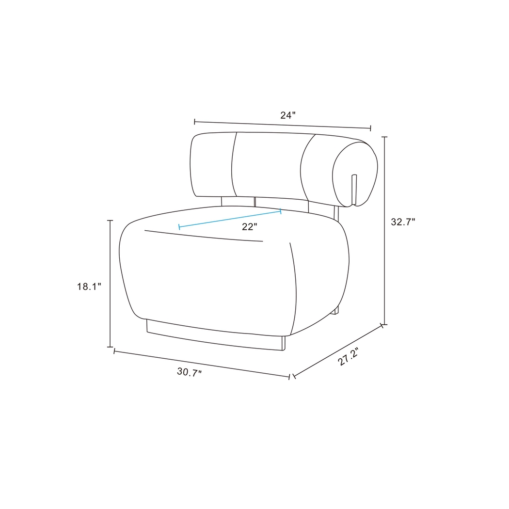 Embury Ivory Accent Chair - Thumbnail - Image 11