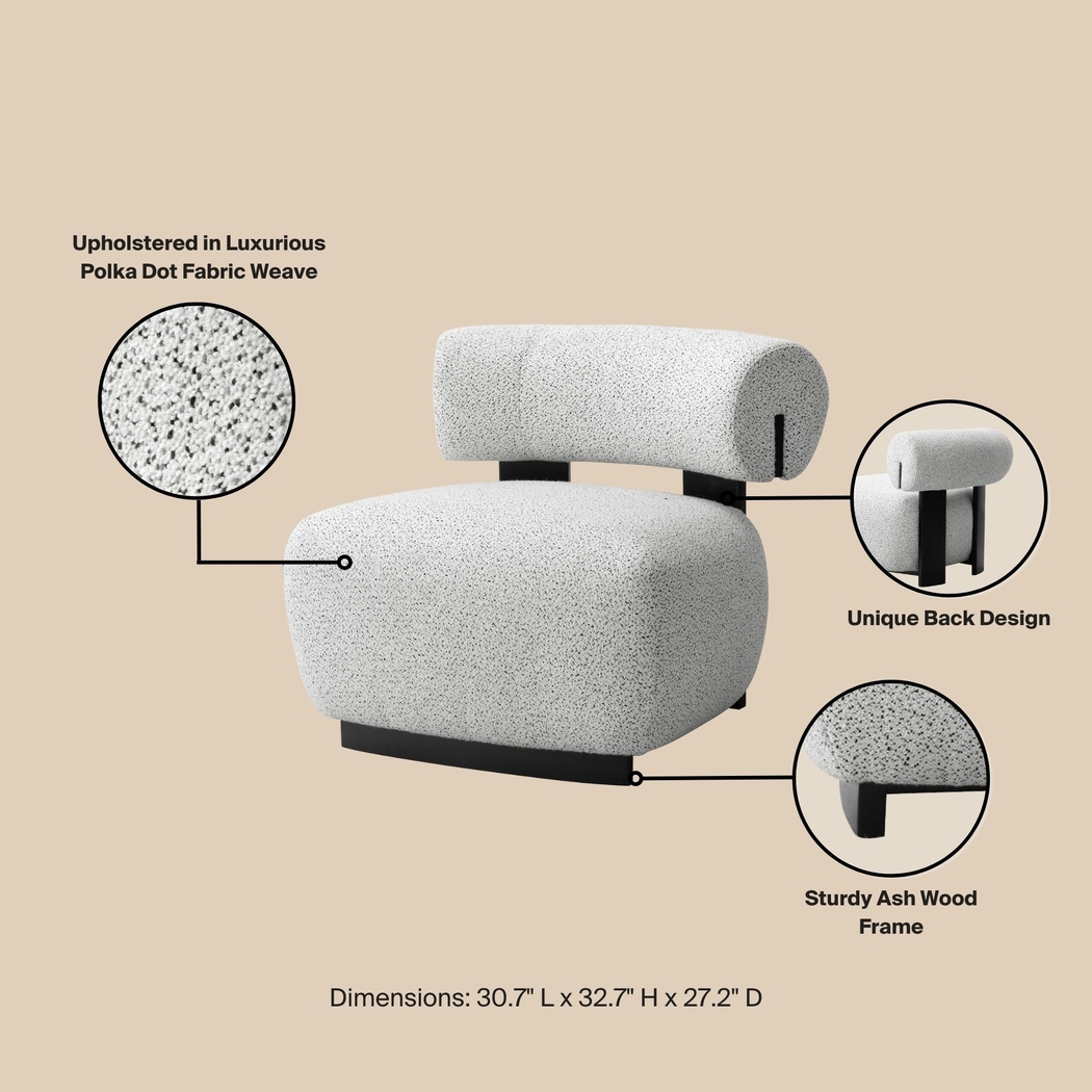 Embury Ivory Accent Chair - Thumbnail - Image 12