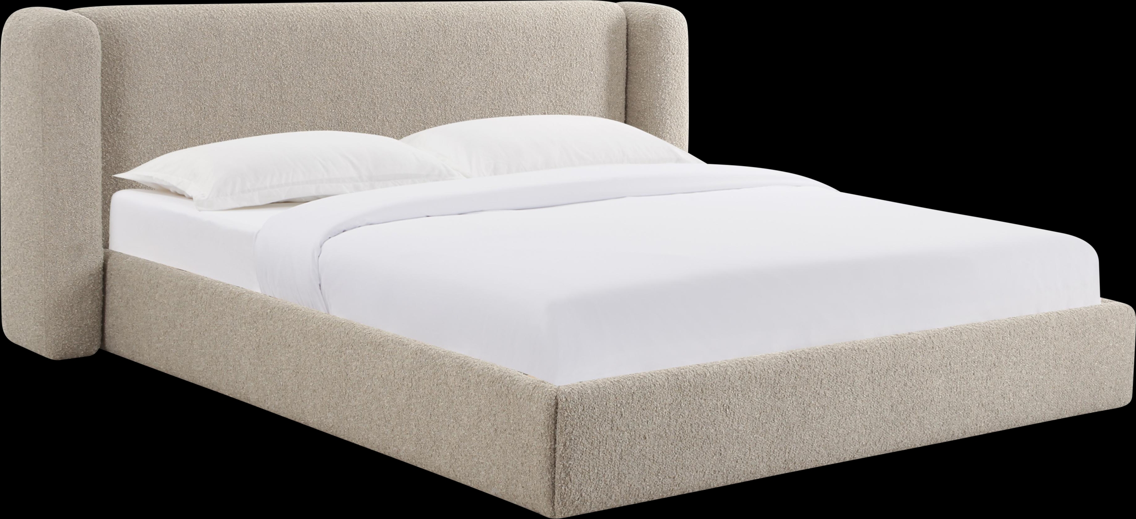 Emeliney Tan Queen Bed - Thumbnail - Image 1