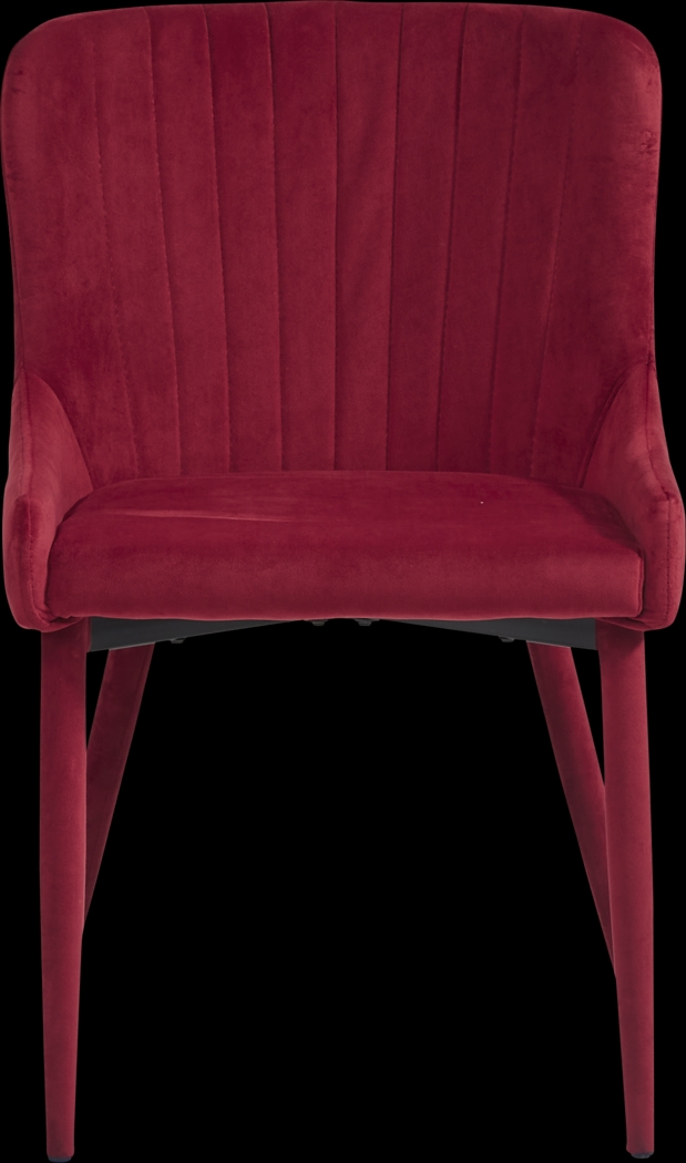 Emeric Bordeaux Side Chair - Thumbnail - Image 2