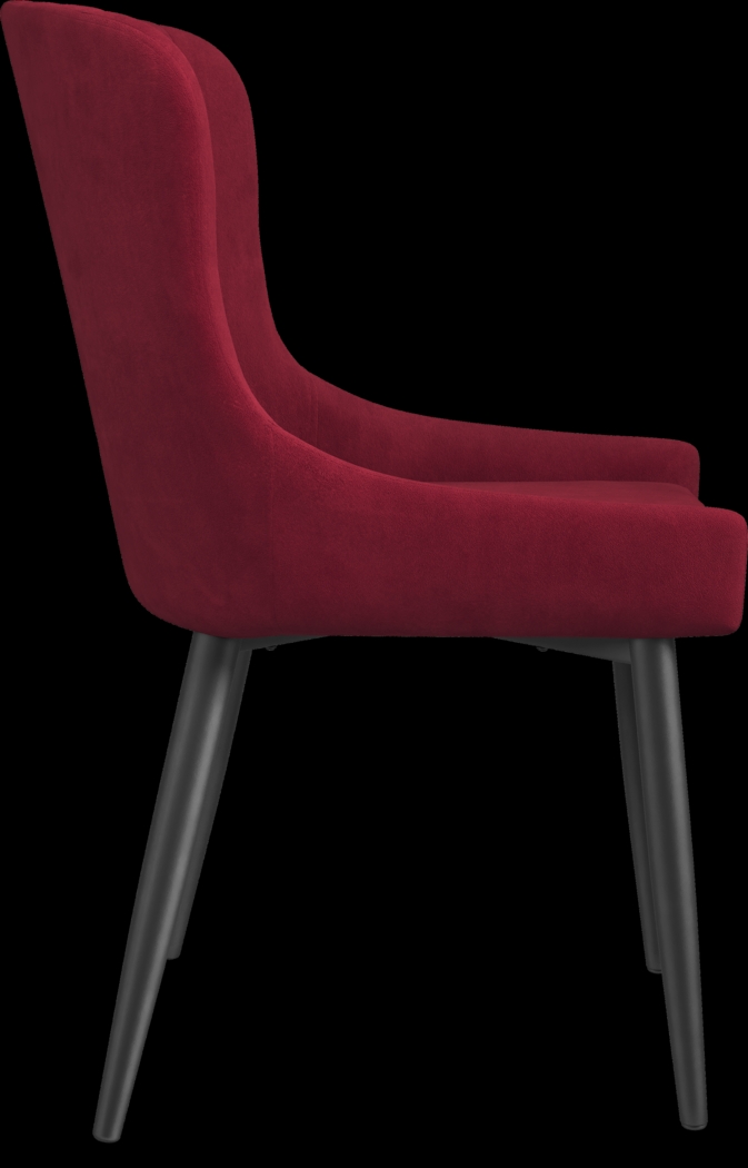 Hollybrooke Black 5 Pc Dining Room with Bordeaux Chairs - Thumbnail - Image 6