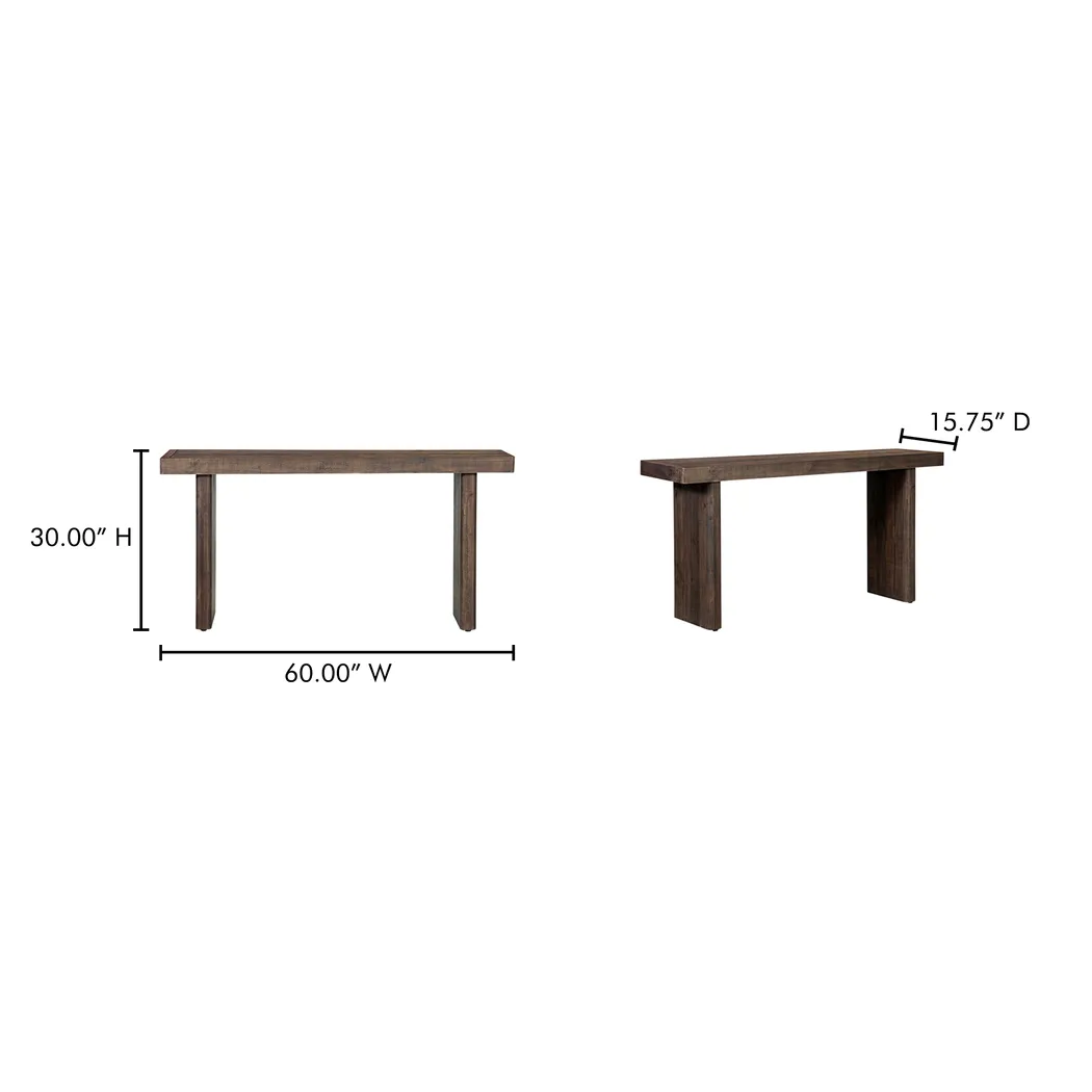 Emeric Brown Sofa Table - Thumbnail - Image 4