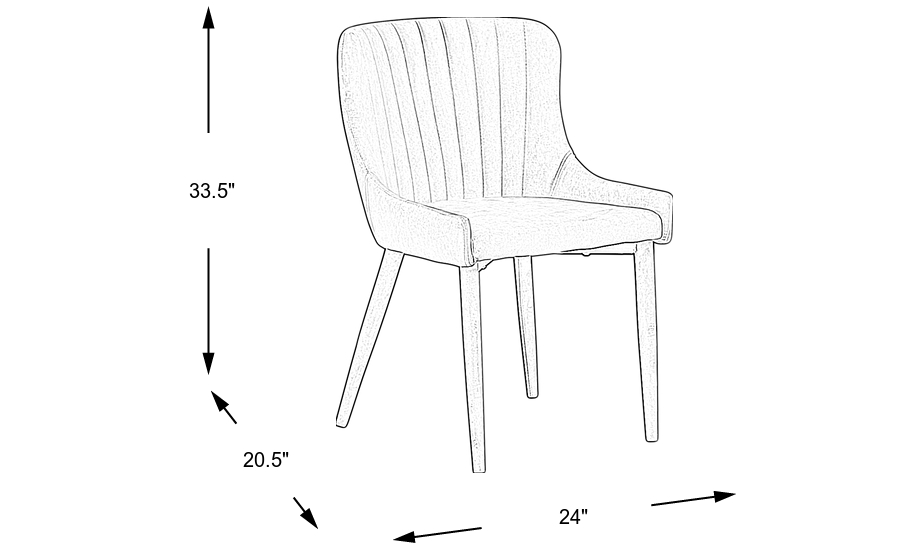 Dimension Image. Please refer to the Dimension Tab on this page for dimension details.