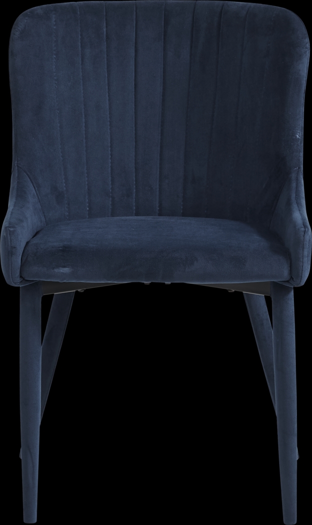 Emeric Navy Side Chair - Thumbnail - Image 2