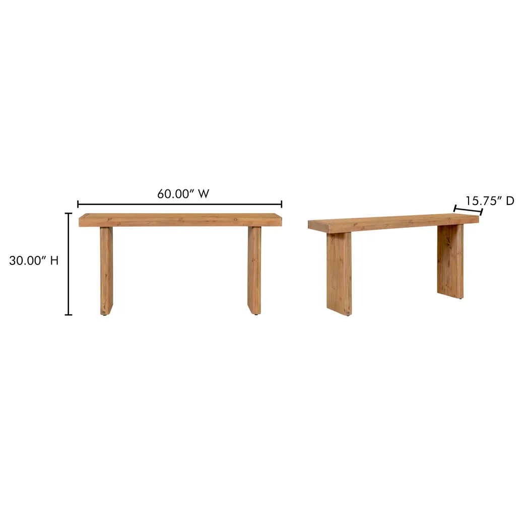 Emeric Natural Sofa Table - Thumbnail - Image 4