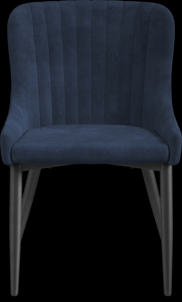 Hollybrooke Black 5 Pc Round Dining Room with Indigo Chairs - Thumbnail - Image 5